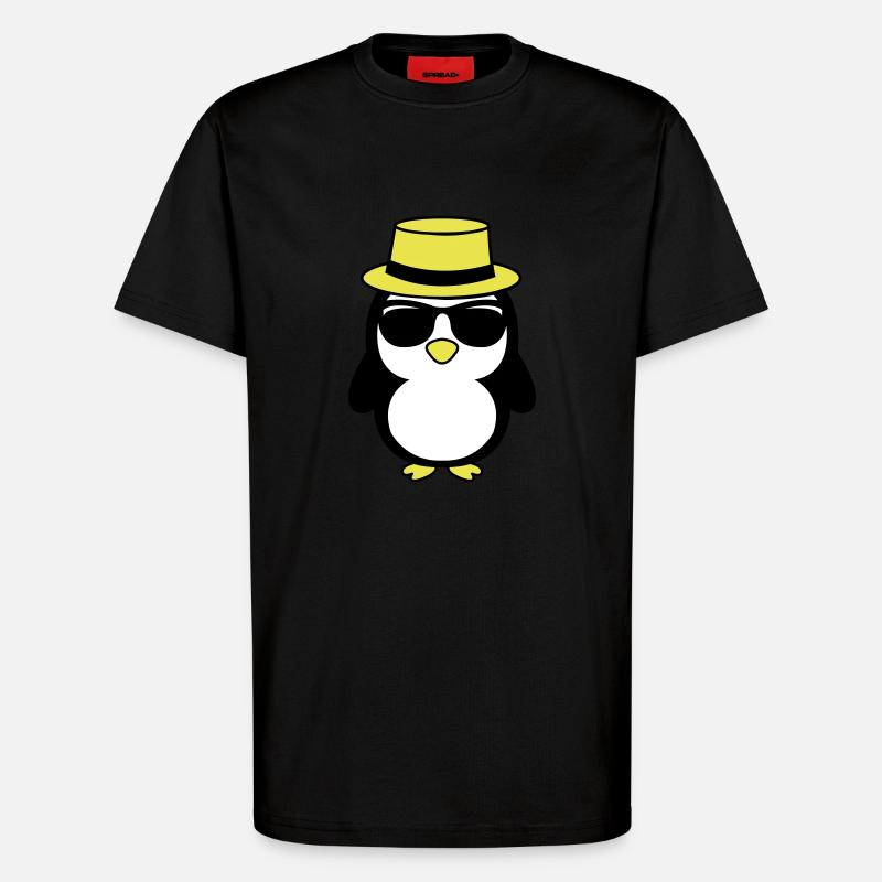cool pinguin 02 - T-Shirt - made by SPREAD - SOLID BLACK