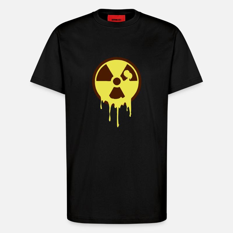 nuclear - T-shirt bio décontracté fabriqué en UE - SOLID BLACK