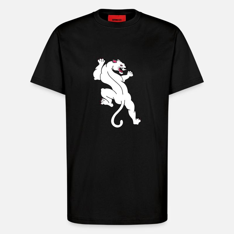 panther 02 - T-Shirt - made by SPREAD - SOLID BLACK