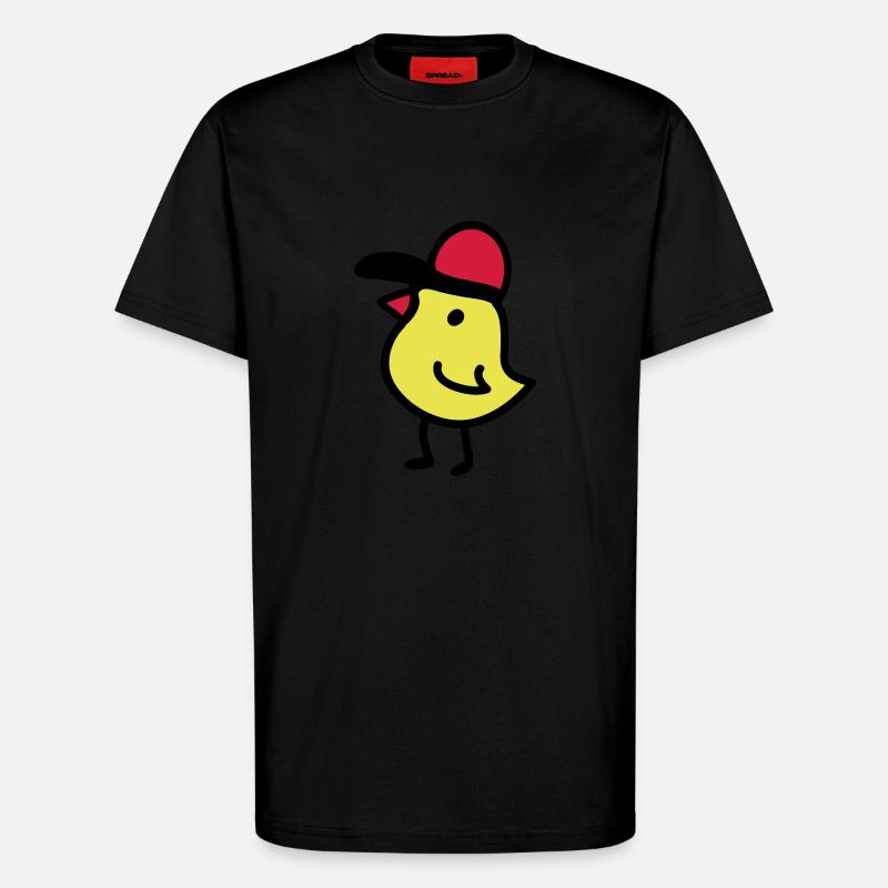 Poussins Cappy 3 - T-shirt bio décontracté fabriqué en UE - SOLID BLACK