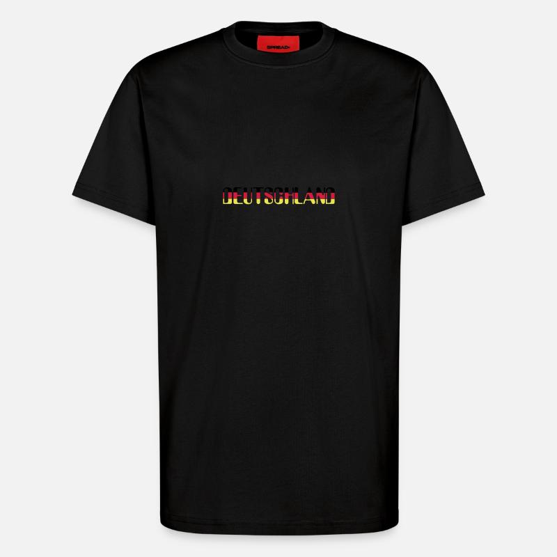 Germany SRG - T-Shirt - made by SPREAD - SOLID BLACK