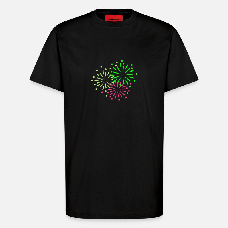 Feuerwerk - T-Shirt - made by SPREAD - SOLID BLACK