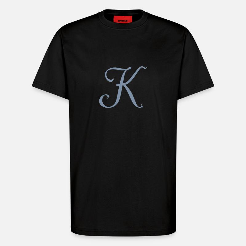 Buchstabe K - T-Shirt - made by SPREAD - SOLID BLACK