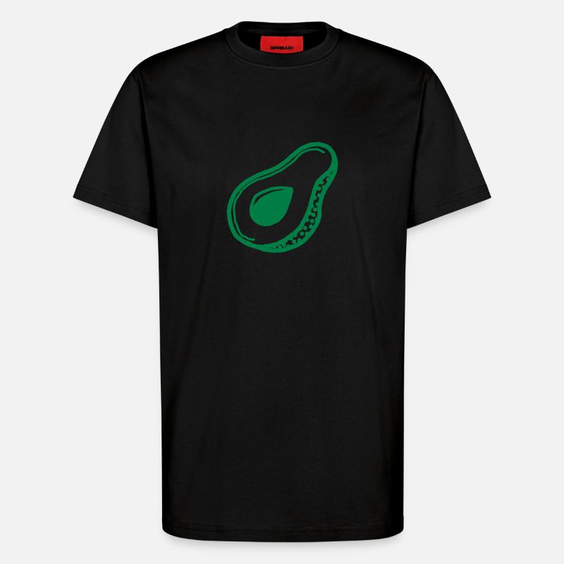 Little Avocado - T-Shirt - made by SPREAD - SOLID BLACK