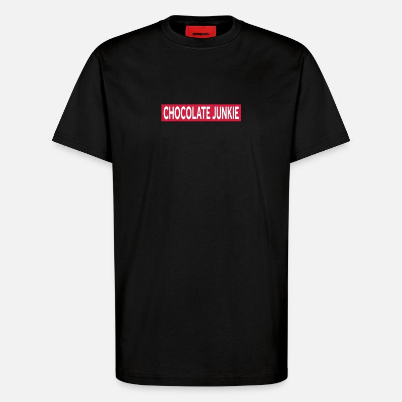 CHOCOLATE JUNKIE - T-Shirt - made by SPREAD - SOLID BLACK