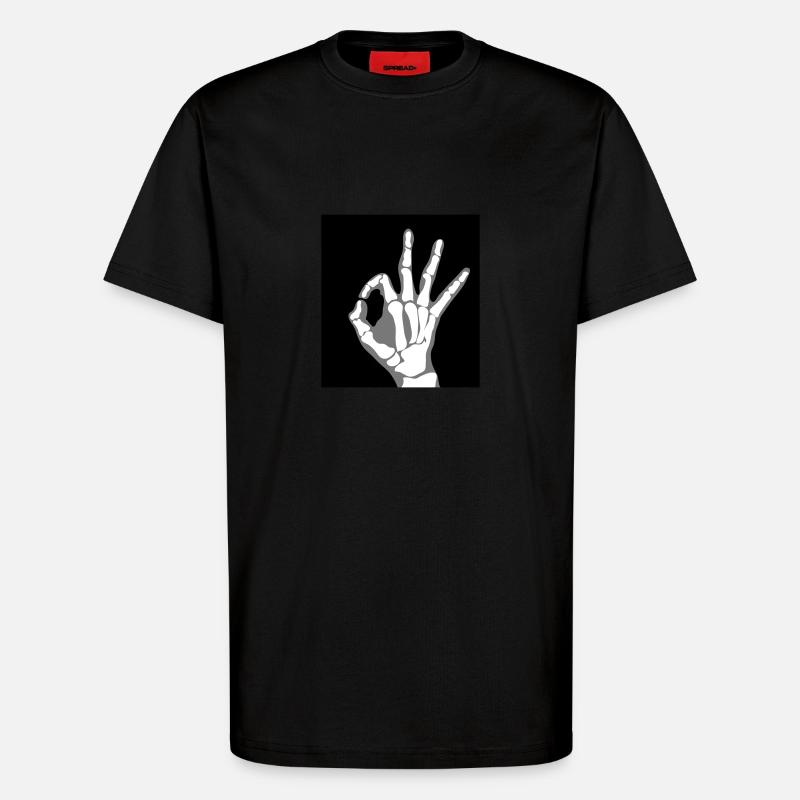 Okay X-Ray (Vector) - T-Shirt - made by SPREAD - SOLID BLACK