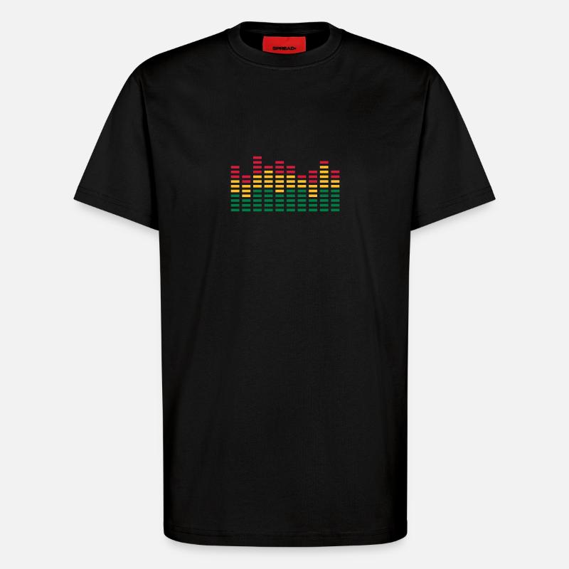 equalizer - T-Shirt - made by SPREAD - SOLID BLACK