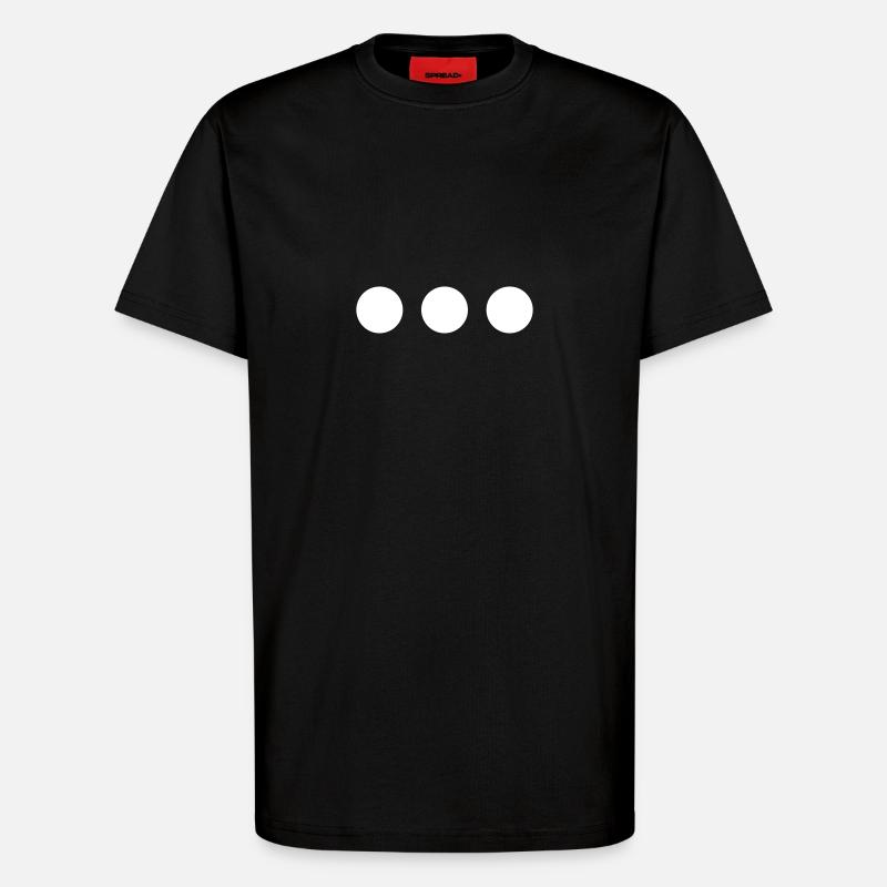 dotdotdot - T-Shirt - made by SPREAD - SOLID BLACK