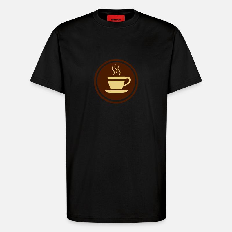 Kaffee - T-Shirt - made by SPREAD - SOLID BLACK