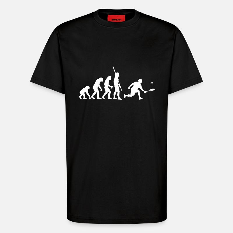 evolution_badminton_022011_c_1c - T-shirt bio décontracté fabriqué en UE - SOLID BLACK