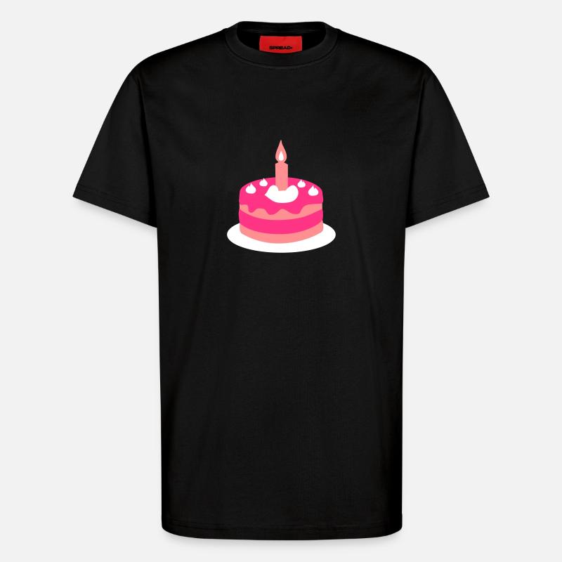 Cake - T-Shirt - made by SPREAD - SOLID BLACK