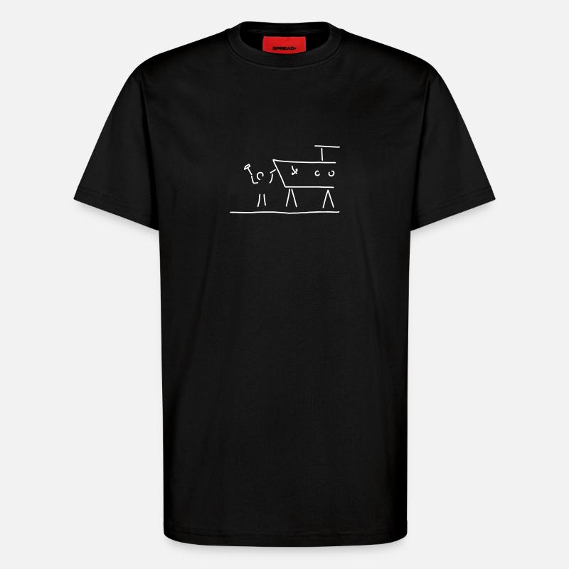 bootsbauer - T-Shirt - made by SPREAD - SOLID BLACK