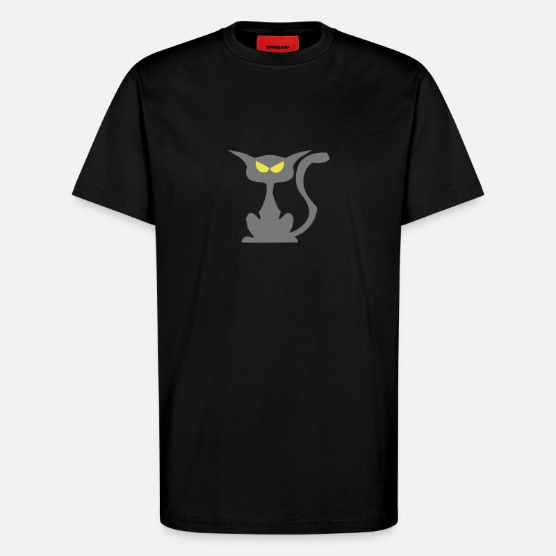 raubkatze - T-Shirt - made by SPREAD - SOLID BLACK