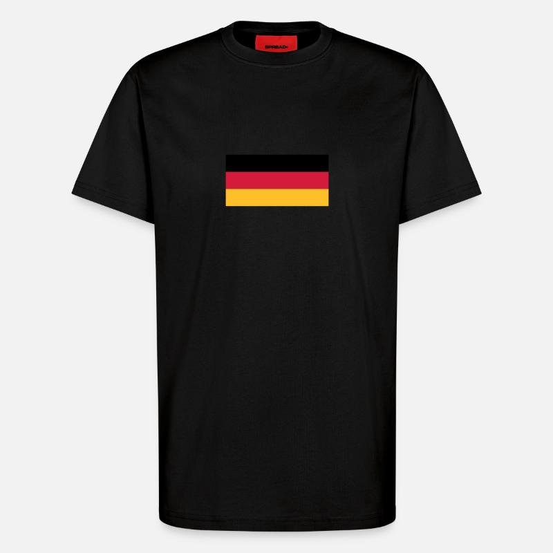 Deutschland - T-Shirt - made by SPREAD - SOLID BLACK