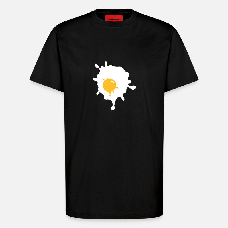 Ein Spiegelei - V2 - T-Shirt - made by SPREAD - SOLID BLACK