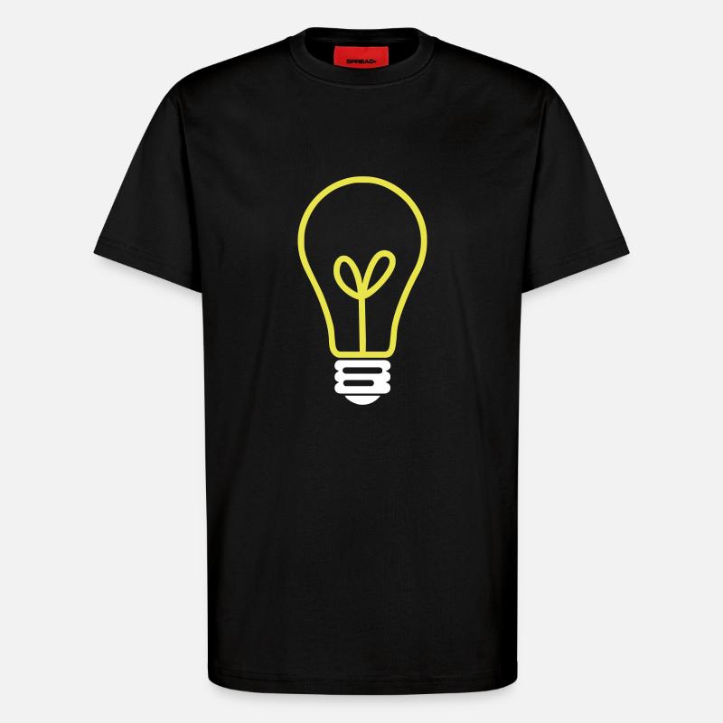 Strom sparen - T-Shirt - made by SPREAD - SOLID BLACK