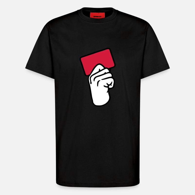 Rote Karte - T-Shirt - made by SPREAD - SOLID BLACK