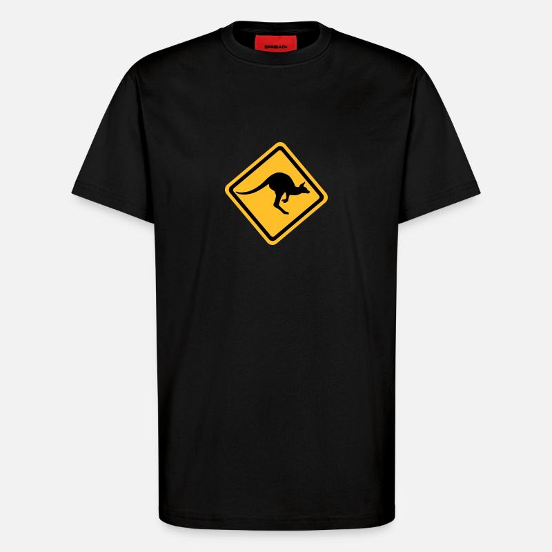 Känguru - T-Shirt - made by SPREAD - SOLID BLACK
