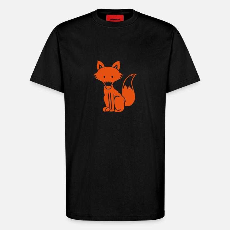 Fuchs - T-Shirt - made by SPREAD - SOLID BLACK