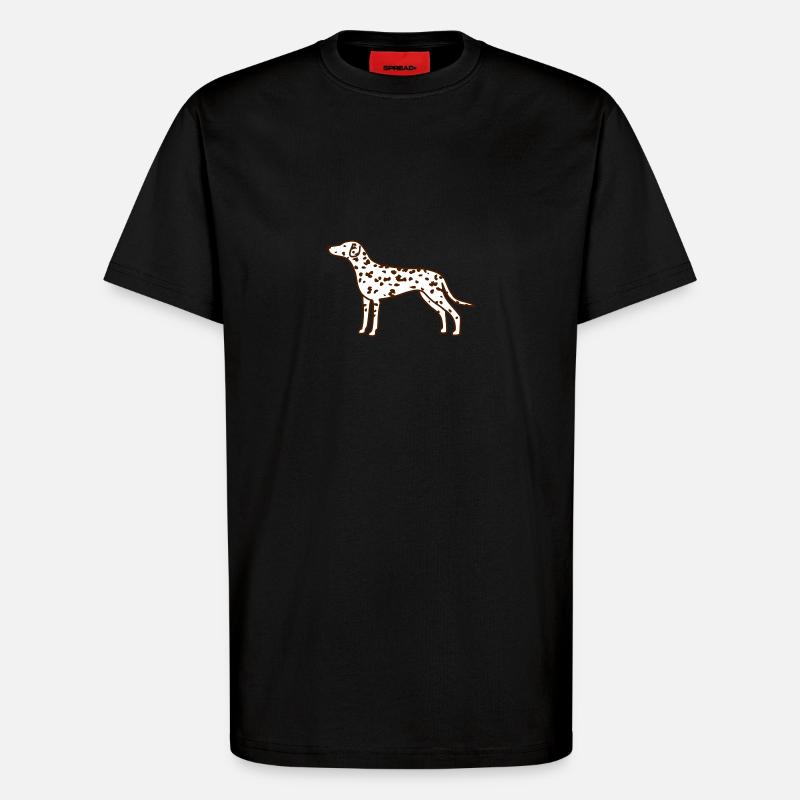 Dalmatiner - T-Shirt - made by SPREAD - SOLID BLACK