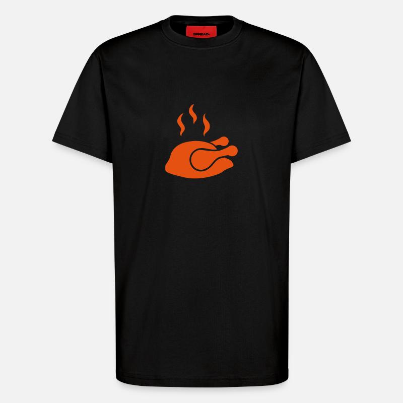 Hähnchen - T-Shirt - made by SPREAD - SOLID BLACK