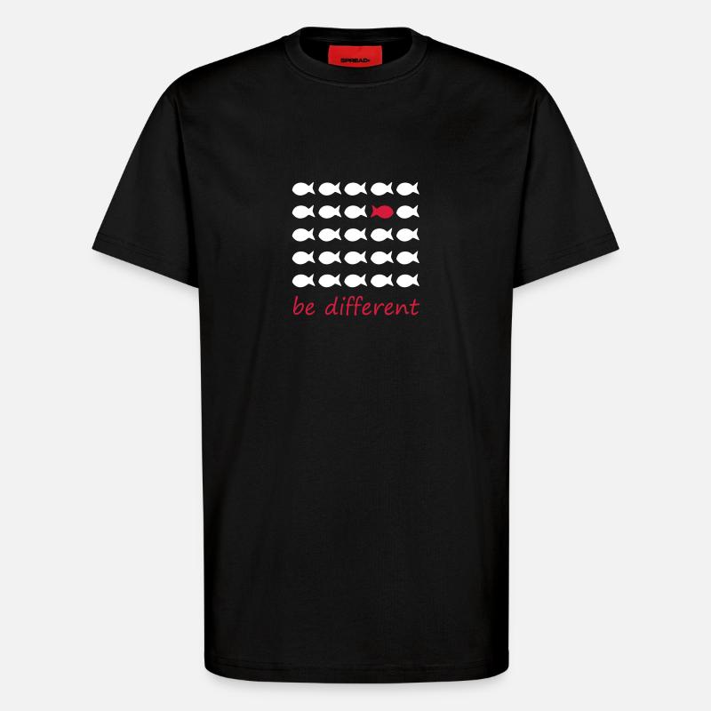 être différent - T-shirt bio décontracté fabriqué en UE - SOLID BLACK