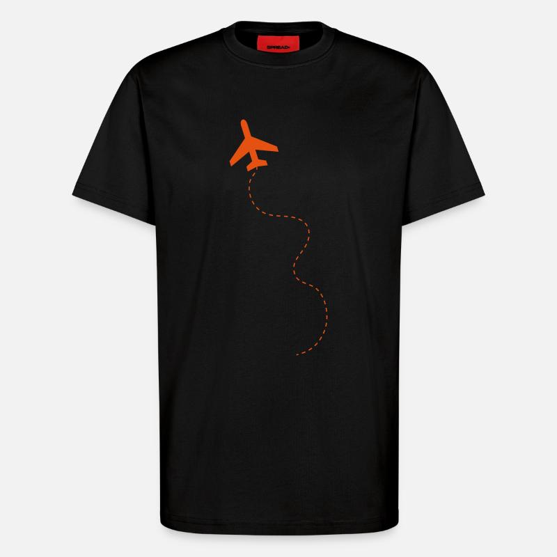 Take-off - T-Shirt - made by SPREAD - SOLID BLACK