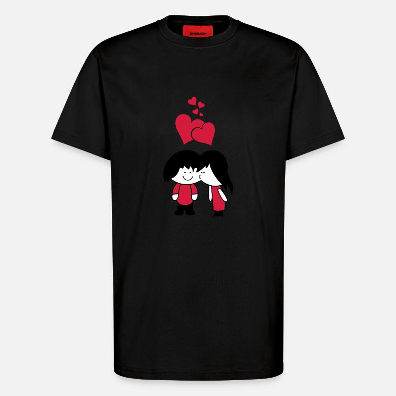 verliebtes_paar - T-Shirt - made by SPREAD - SOLID BLACK