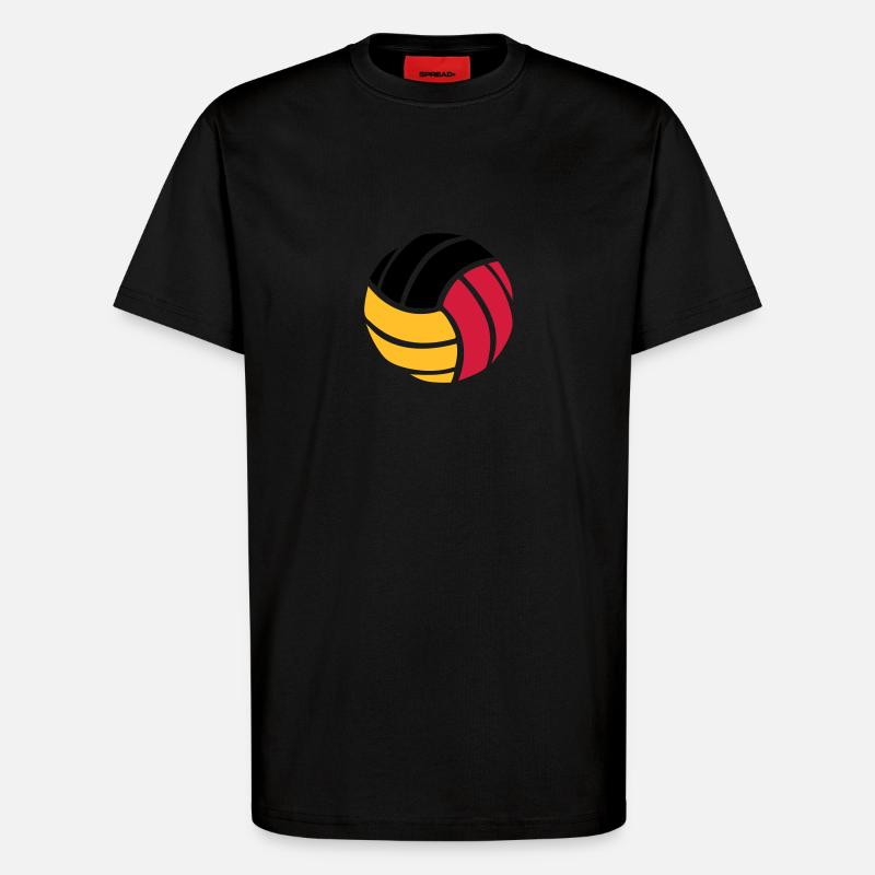 Volleyball - T-Shirt - made by SPREAD - SOLID BLACK