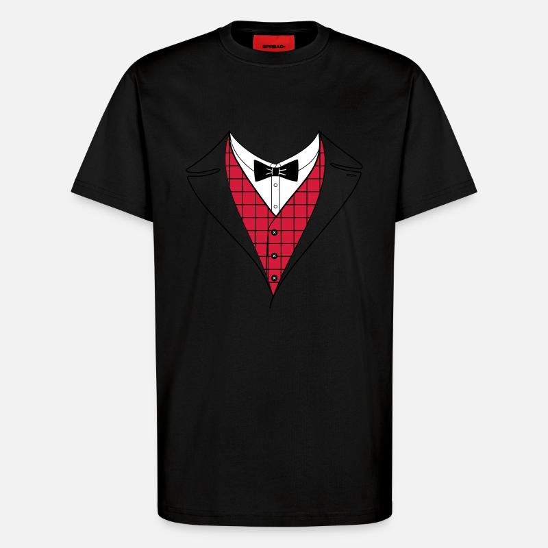 Anzug - T-Shirt - made by SPREAD - SOLID BLACK
