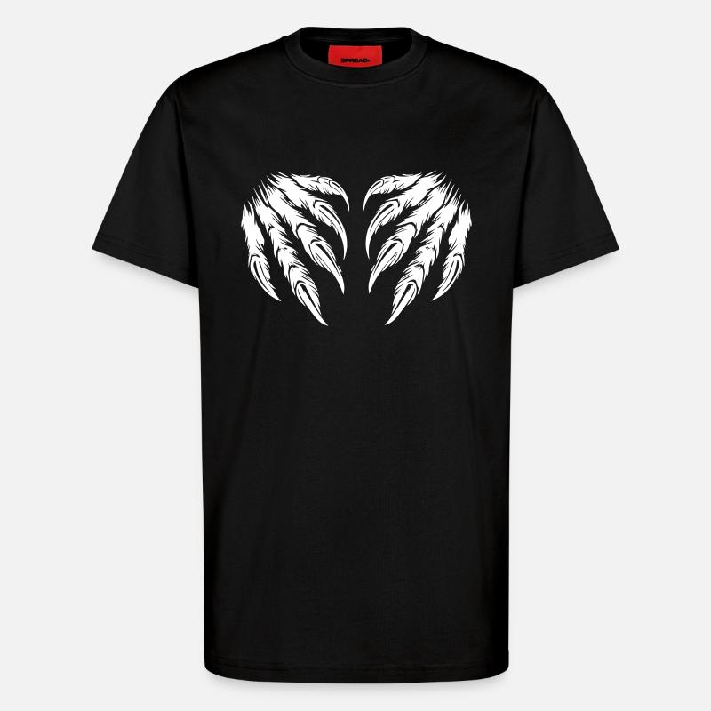 krallen 2 - T-Shirt - made by SPREAD - SOLID BLACK