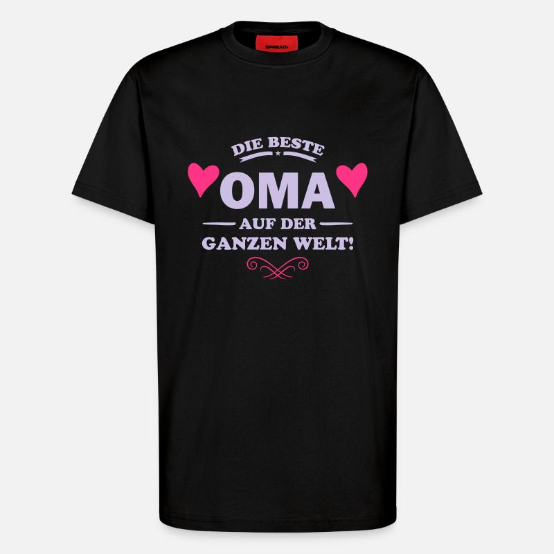 beste oma - T-Shirt - made by SPREAD - SOLID BLACK