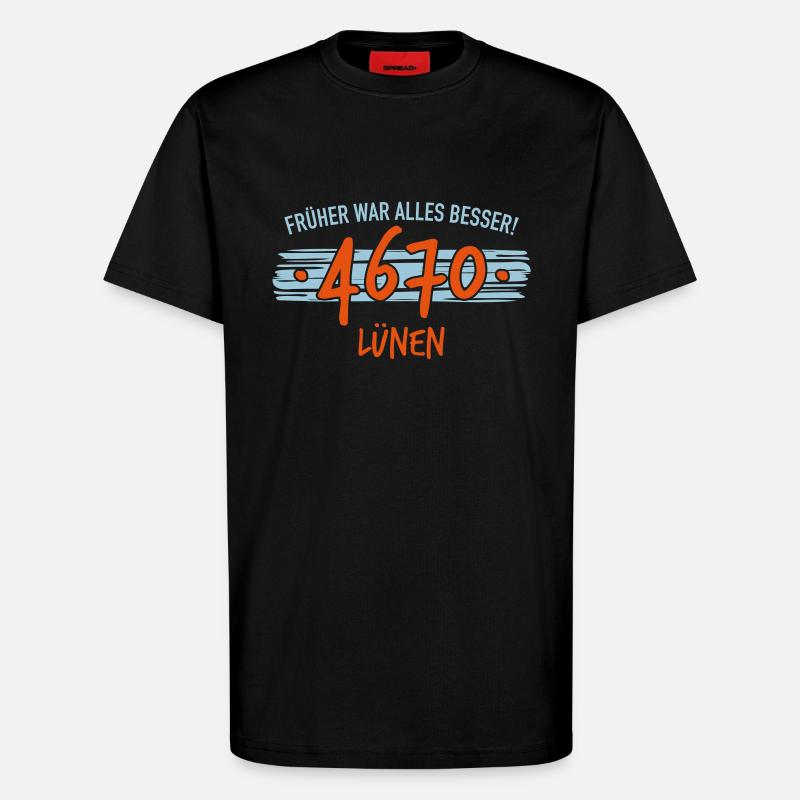 Früher 4670 Lünen - T-Shirt - made by SPREAD - SOLID BLACK