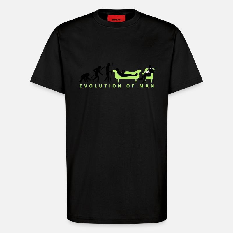 evolution_therapeut_psychologe_11_2016_c - T-Shirt - made by SPREAD - SOLID BLACK