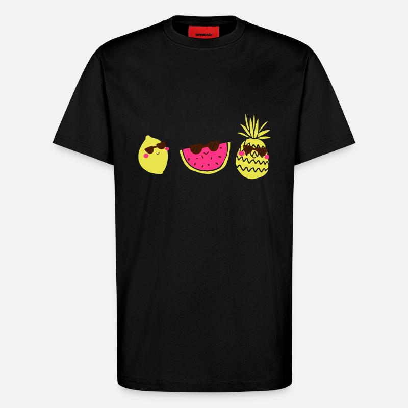 Fruchtis - T-Shirt - made by SPREAD - SOLID BLACK