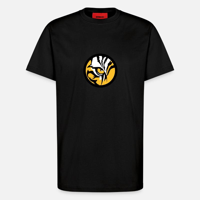 Tiger Eye - T-Shirt - made by SPREAD - SOLID BLACK