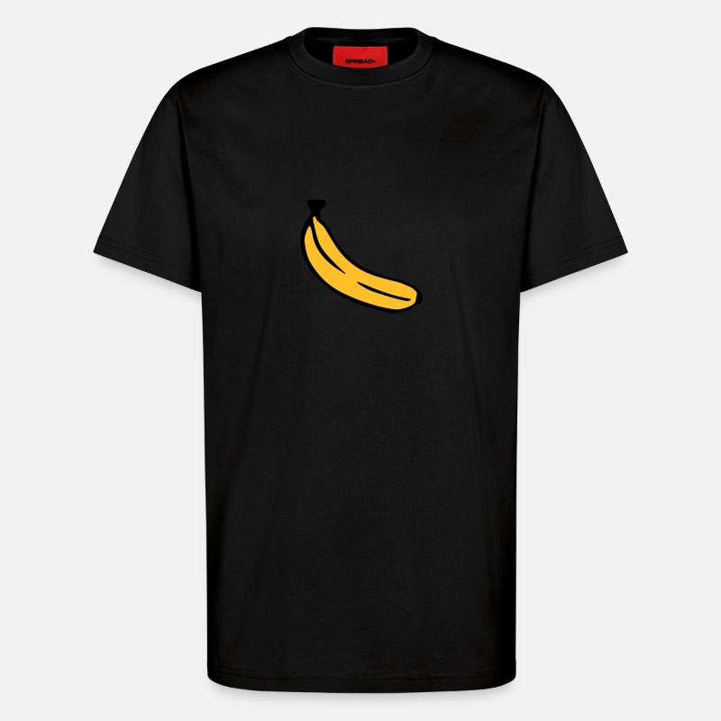 Banane - T-Shirt - made by SPREAD - SOLID BLACK