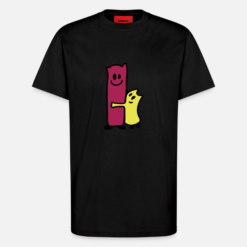 Umarmen - T-Shirt - made by SPREAD - SOLID BLACK