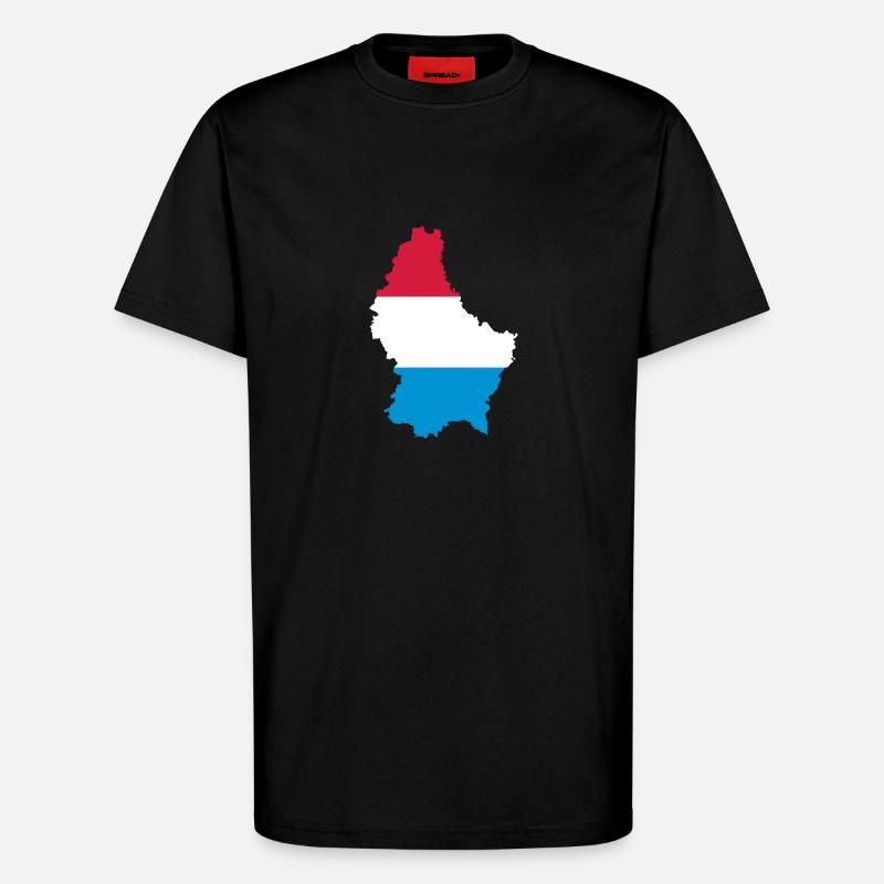 Luxembourg - T-Shirt - made by SPREAD - SOLID BLACK