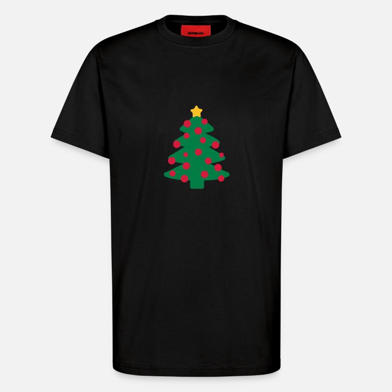 Christmas tree - T-Shirt - made by SPREAD - SOLID BLACK