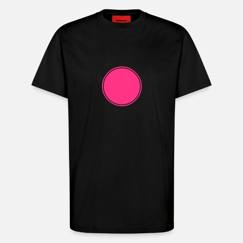 Button, mit Rahmen - T-Shirt - made by SPREAD - SOLID BLACK