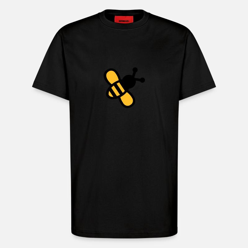 Biene - T-Shirt - made by SPREAD - SOLID BLACK