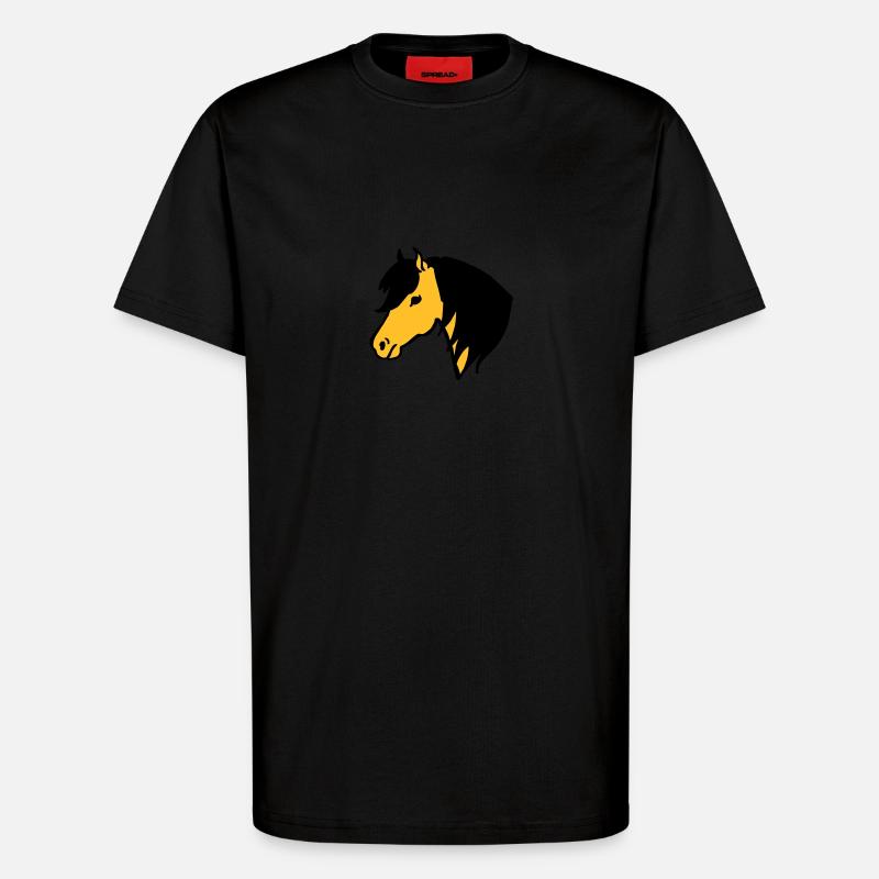 Pony Pferdchen - T-Shirt - made by SPREAD - SOLID BLACK