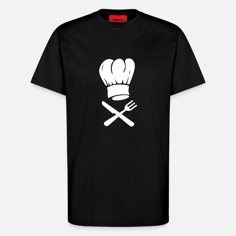 Chef - T-Shirt - made by SPREAD - SOLID BLACK