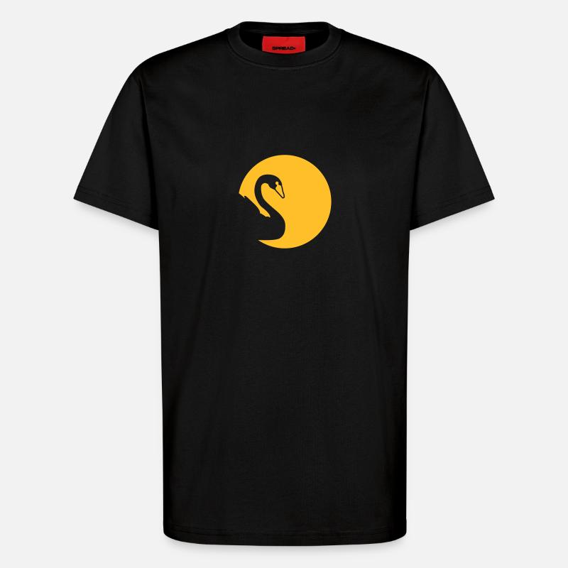 Schwan - T-Shirt - made by SPREAD - SOLID BLACK