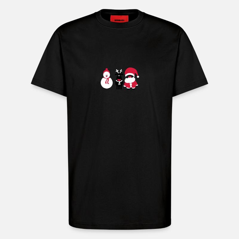 Weihnachts Crew 3 - T-Shirt - made by SPREAD - SOLID BLACK