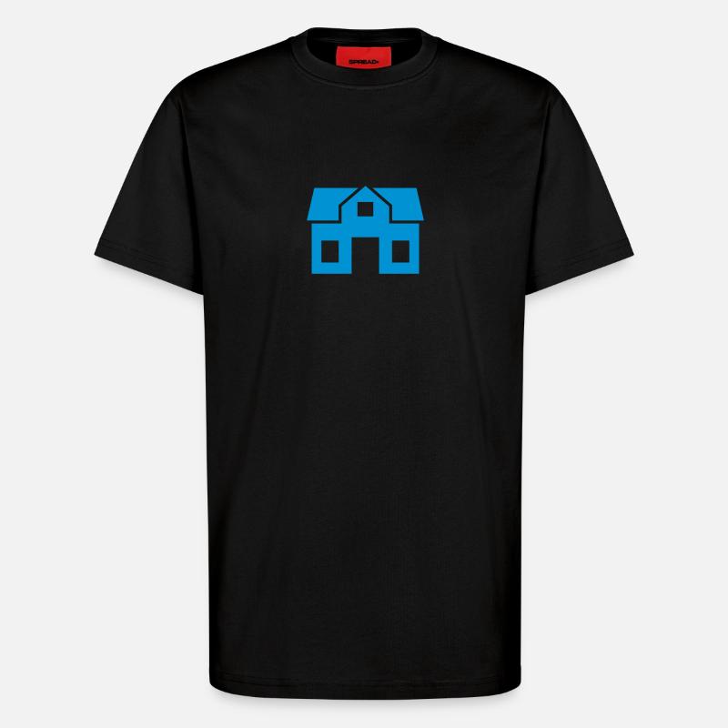 Haus - T-Shirt - made by SPREAD - SOLID BLACK