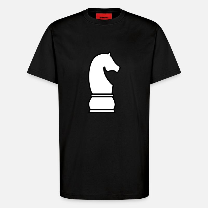 Schach Springer - T-Shirt - made by SPREAD - SOLID BLACK