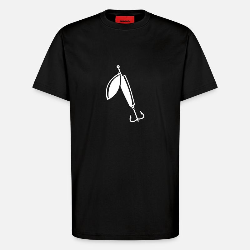 Angeln - T-Shirt - made by SPREAD - SOLID BLACK