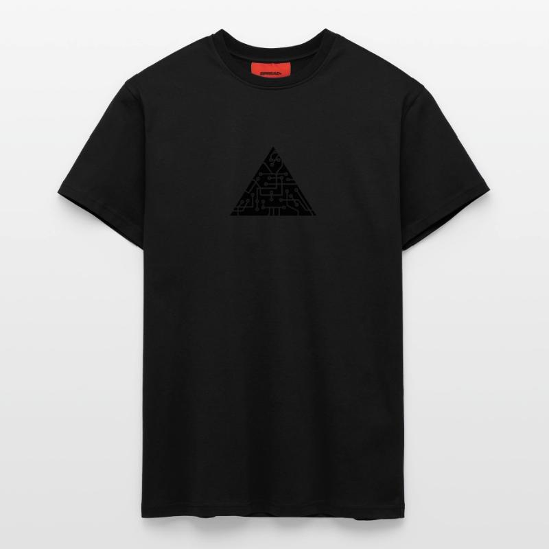 triangular shape microchip technology cool design T-Shirt - made by SPREAD